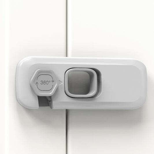 🔒 Adhesive Safety Latches – Tool-Free ABS Locks for Refrigerators, Cabinets & Appliances