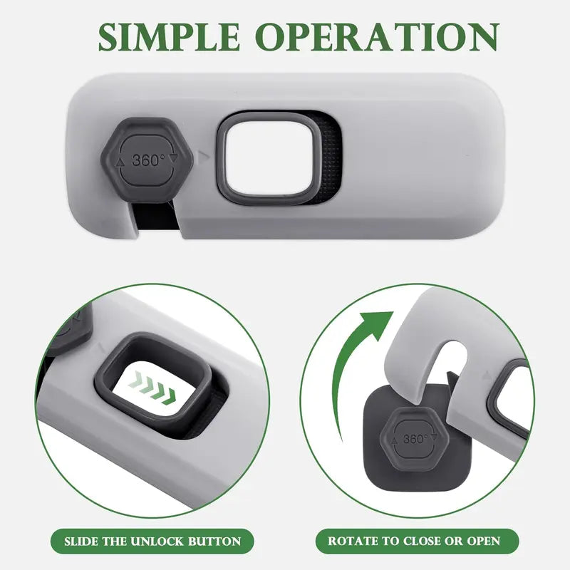 🔒 Adhesive Safety Latches – Tool-Free ABS Locks for Refrigerators, Cabinets & Appliances