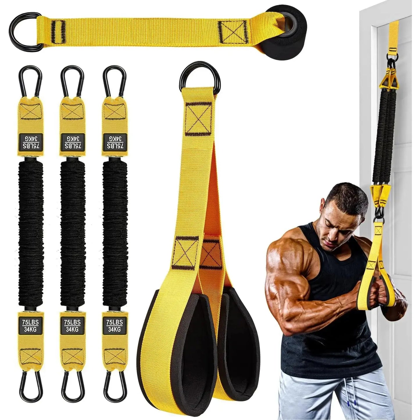 💪 Adjustable resistance training system | Suitable for full-body strength training