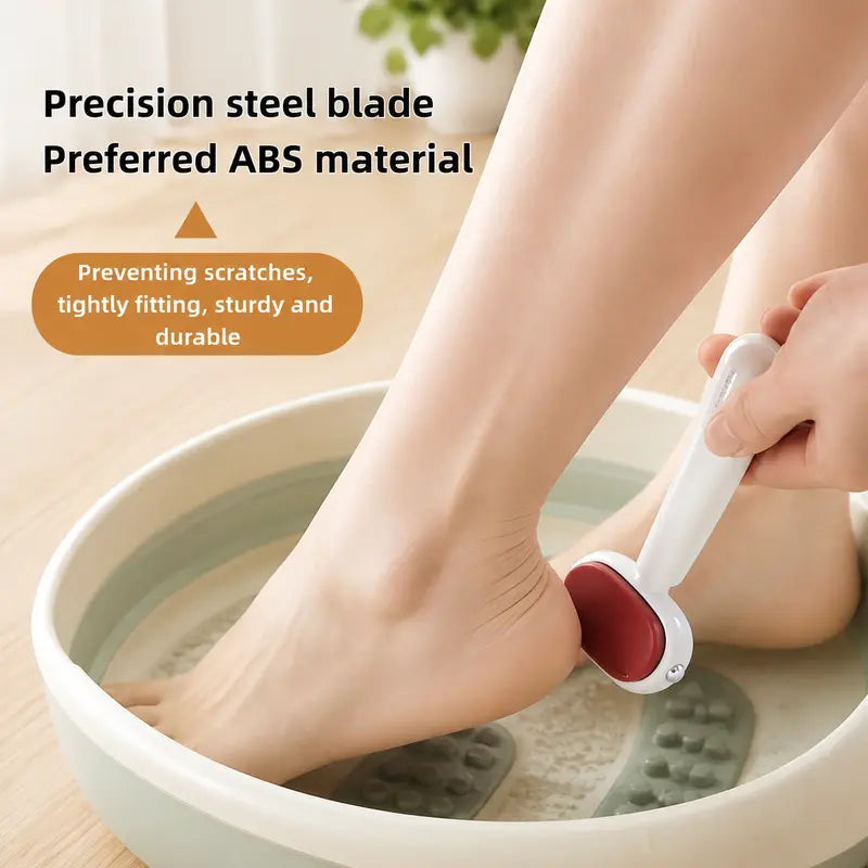 🔥 Dual-Sided Foot Callus Remover - Handheld Manual Foot Care Tool with , Safe Heels Exfoliator for Thick Hard Cracked Skin Corns, Callus Remover For Feet