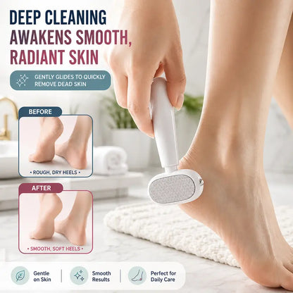 🔥 Dual-Sided Foot Callus Remover - Handheld Manual Foot Care Tool with , Safe Heels Exfoliator for Thick Hard Cracked Skin Corns, Callus Remover For Feet
